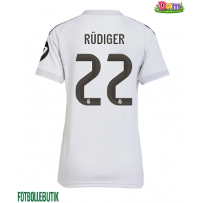 Real Madrid Antonio Rudiger #22 Hemmatröja Kvinnor 2025-26 Kortärmad